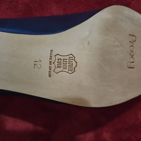 Proxy Navy Blue Leather Pumps Size 12N - Picture 7 of 9